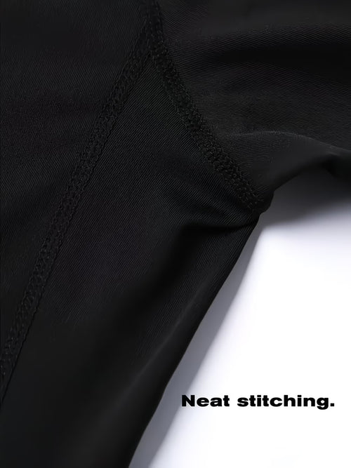 Short-Sleeve Top + Double-Layer Athletica Shorts